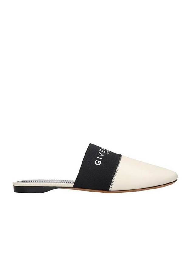 Band Logo Flat Bloafer Ivory Black - GIVENCHY - BALAAN 1