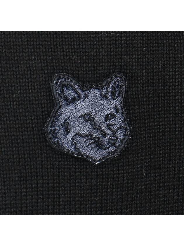 Fox Head Patch Regular Knit Top Black - MAISON KITSUNE - BALAAN 7