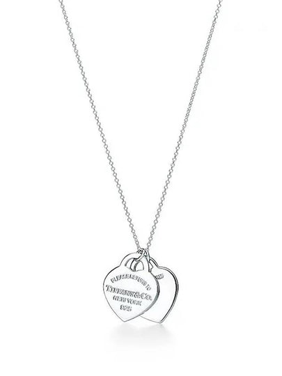 Return to Tiffany Blue Double Heart Tag Pendant Silver S 37094692 - TIFFANY & CO. - BALAAN 2