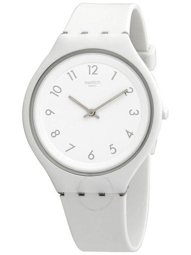 Swatch Skinsnow White Silicone Skin Unisex Watch SVUW101 - SWATCH - BALAAN 1