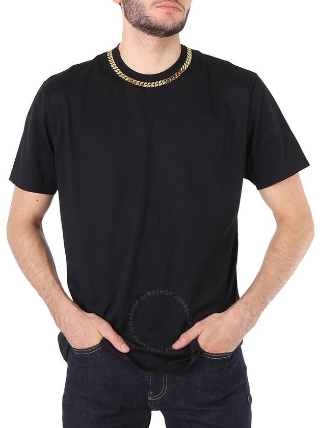 Burberry Men's Black Chain Detail T-shirt, Size XX-Small - BURBERRY - BALAAN 1