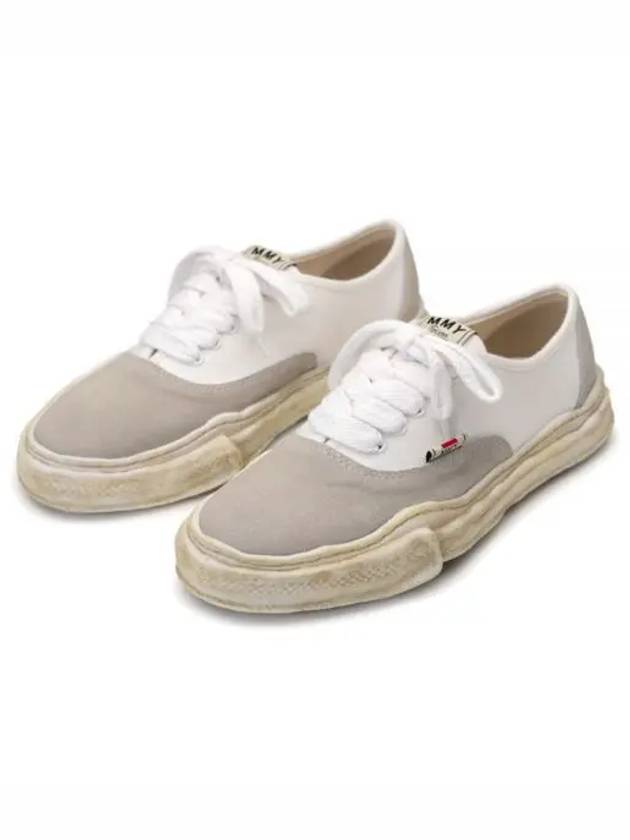 Blakey OG Sole Canvas Suede Low Top Sneakers White - MIHARA YASUHIRO - BALAAN 2