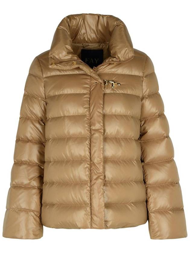 Fay Beige Polyamide Down Jacket - FAY - BALAAN 1