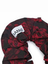 Botanical Jacquard Scrunchie High Risk Red - GANNI - BALAAN 4