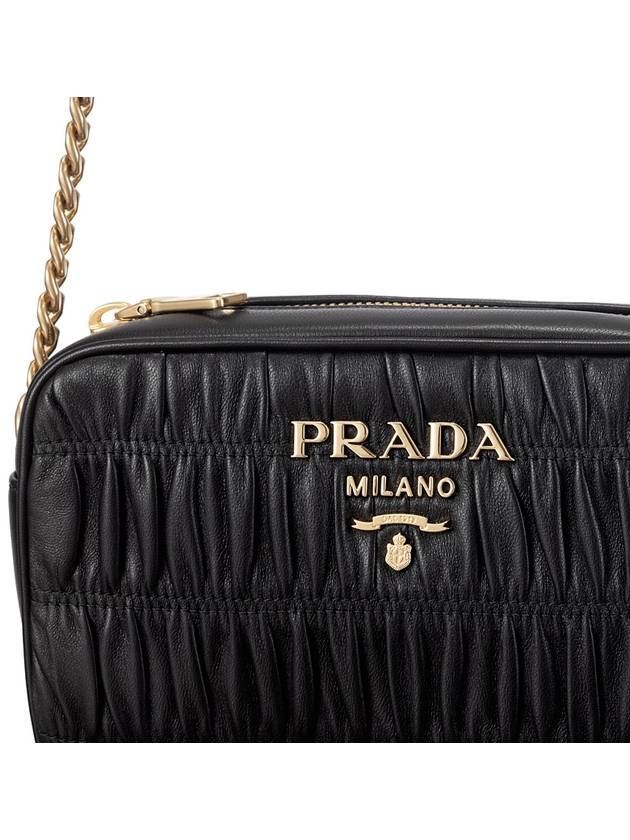 Nappa Goffre Cross Bag Black - PRADA - BALAAN 5