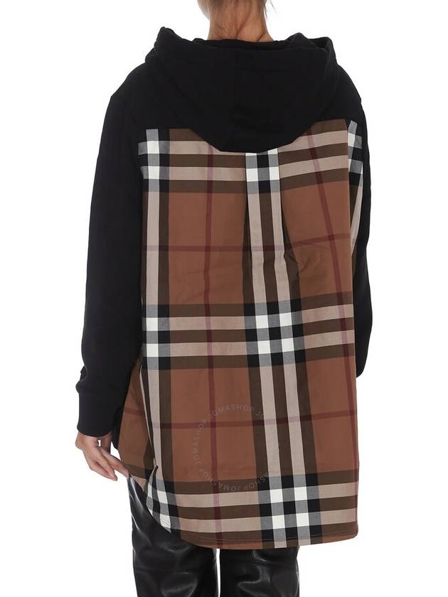 House Check Hoodie Black - BURBERRY - BALAAN 3