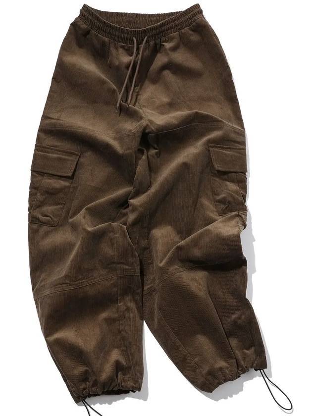 Over Corduroy Cargo Wide Pants Dark Brown - CPGN STUDIO - BALAAN 4