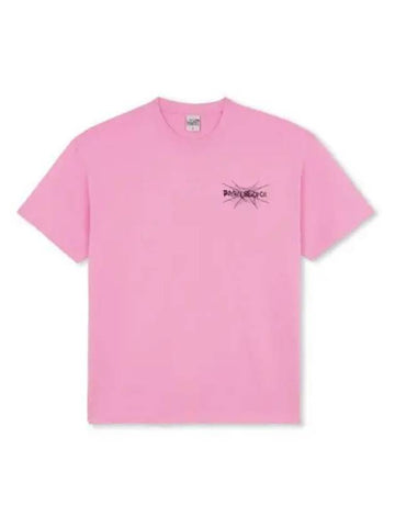 POLAR Spiderweb Short Sleeve T Shirt Pink - POLAR SKATE CO. - BALAAN 1