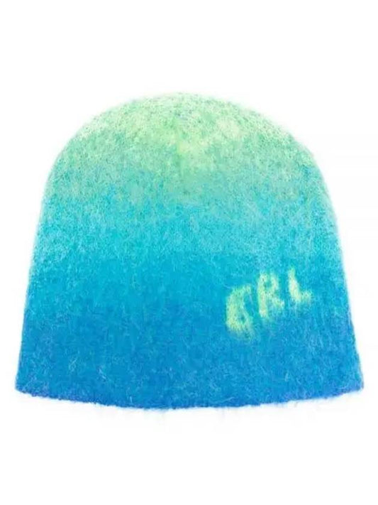 ERL Gradient Beanie Knit Green ERL07K111 Gradient knit beanie - ERL - BALAAN 1