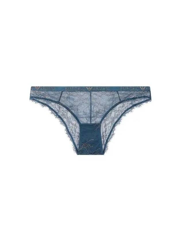 UNDERWEAR Women s Metal Flower Lace Briefs Blue Green - EMPORIO ARMANI - BALAAN 1