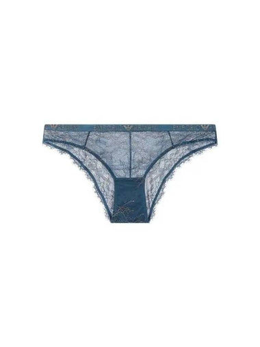 UNDERWEAR Women s Metal Flower Lace Briefs Blue Green - EMPORIO ARMANI - BALAAN 1