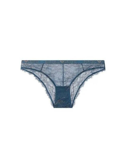 UNDERWEAR ARMANI 30 9 29 Women s Metal Flower Lace Briefs Blue Green - EMPORIO ARMANI - BALAAN 1