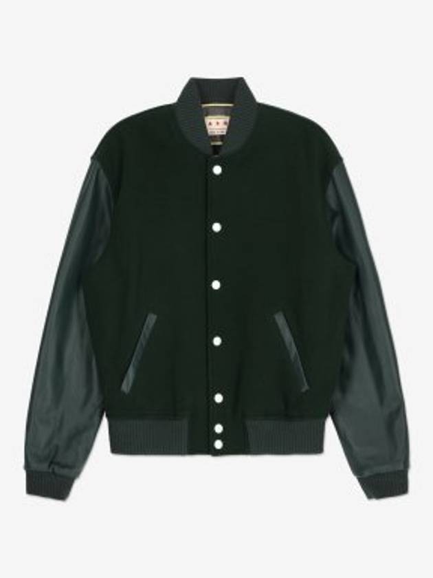 Two-Tone Bomber Jacket Green - MARNI - BALAAN 2