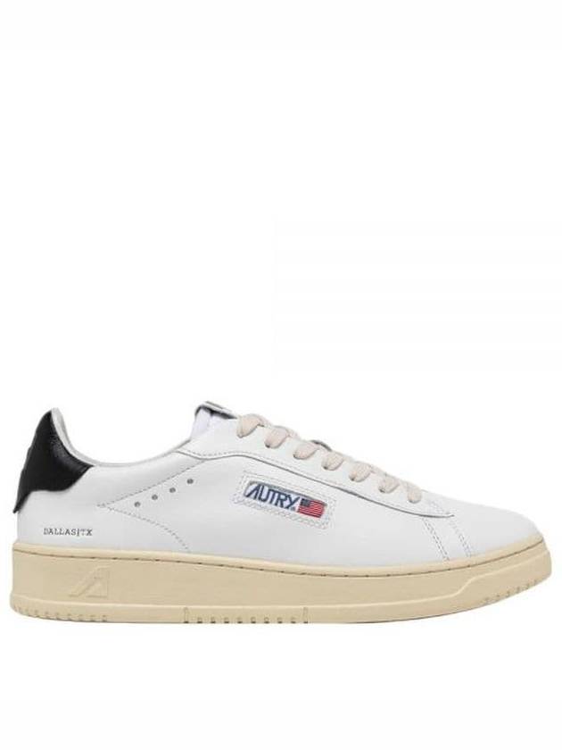 Dallas Black Tab Leather Low Top Sneakers White - AUTRY - BALAAN 2