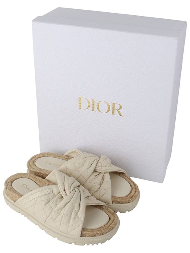 KDQ705CQL Detwist Cannage Mule Slide Slippers Size 36 33704 - DIOR - BALAAN 8