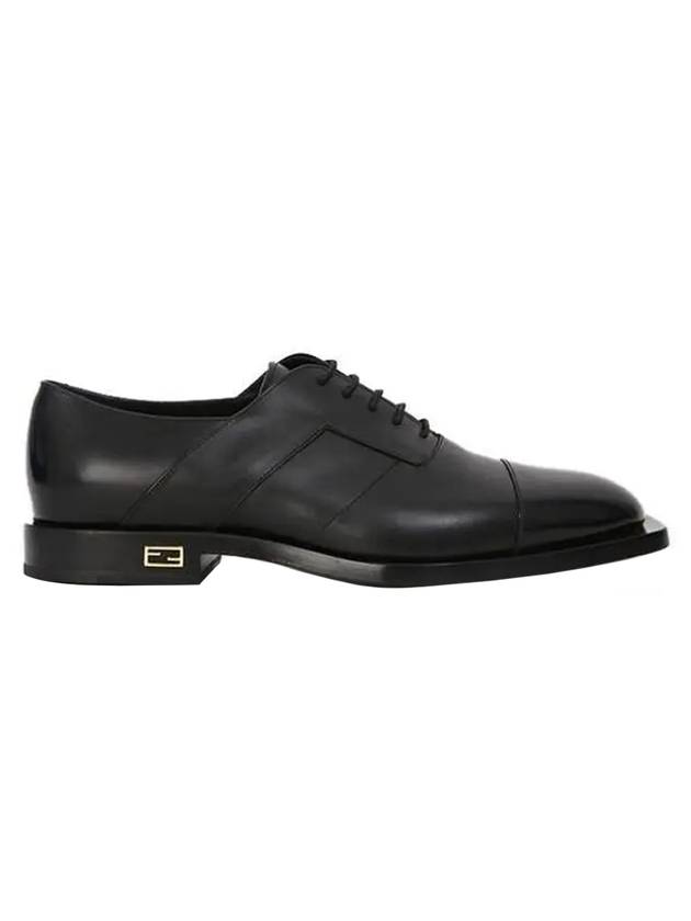 Men's Leather Oxford Black - FENDI - BALAAN 1