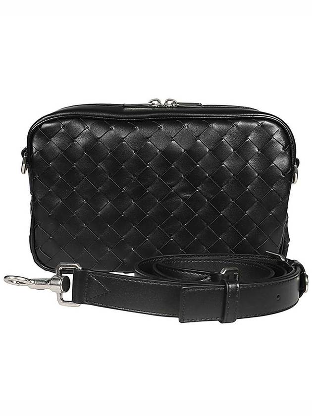 Intrecciato Camera Small Cross Bag Black - BOTTEGA VENETA - BALAAN 3