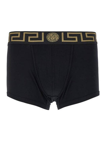 Elasticated Waistband Panties Black - VERSACE - BALAAN 1