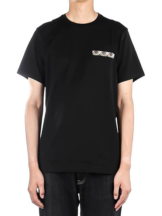 Durness Pocket Short Sleeve T-Shirt Black - BARBOUR - BALAAN.