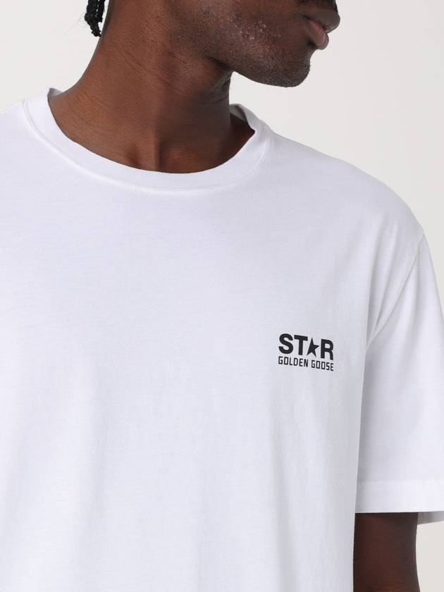 Star Collection Logo Short Sleeve T-Shirt White - GOLDEN GOOSE - BALAAN 6