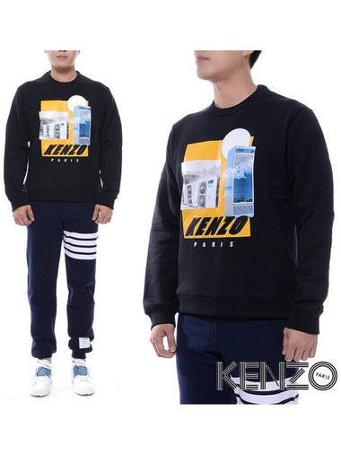 Men's Tropical Ice Sweatshirt 5SW164_4ME_99_17F - KENZO - BALAAN 1