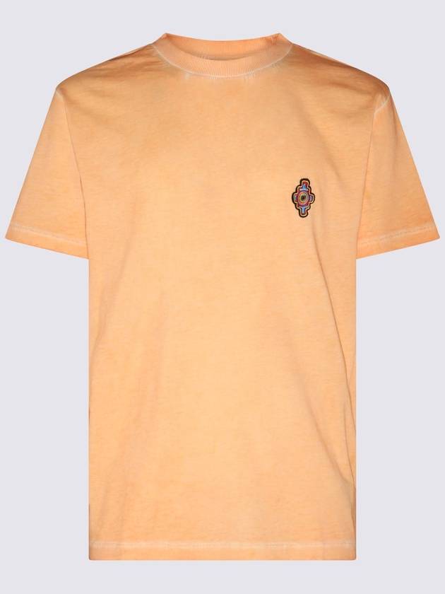 Sunset Cross Short Sleeve T-Shirt Orange - MARCELO BURLON - BALAAN 2