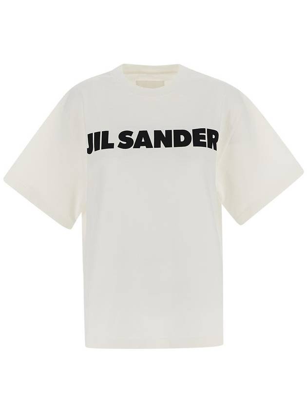 Logo T-Shirt Porcelain - JIL SANDER - BALAAN 2