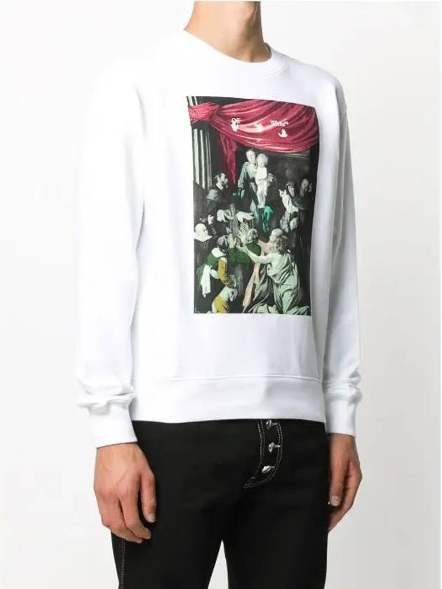 Caravaggio painting logo sweatshirt - OFF WHITE - BALAAN 5