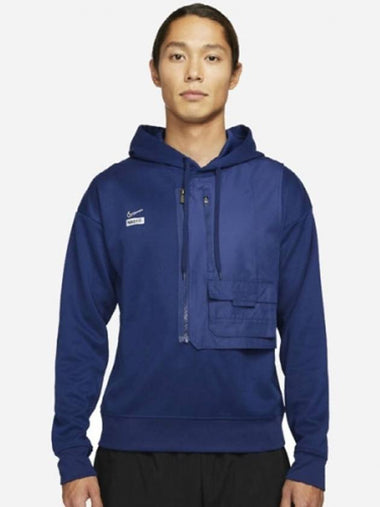 01DJ0750492FCDry fit pullover hooded tshirtnavy - NIKE - BALAAN 1