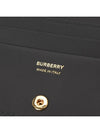 TB Grainy Leather Half Wallet Black - BURBERRY - BALAAN 7