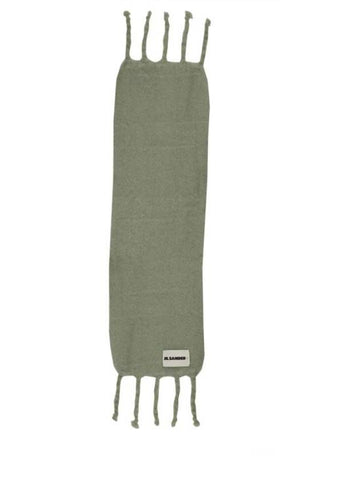 Logo Label Plain Muffler Green - JIL SANDER - BALAAN 1