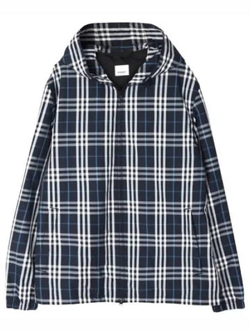 checked hooded jacket men - BURBERRY - BALAAN 1