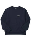 Evy Small Logo Crew Neck Sweatshirt Navy - A.P.C. - BALAAN 5