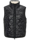 GRUMIUM logo reversible padded vest VDDV25436K0001 BKL - DUVETICA - BALAAN 2