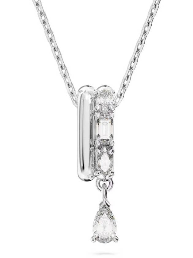 Dextera Rhodium Necklace White - SWAROVSKI - BALAAN 3