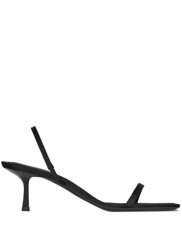 Women's Jaspe Open Sandal Heels Black - SAINT LAURENT - BALAAN 1