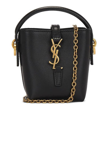 Le 37 Micro Bucket Bag Black - SAINT LAURENT - BALAAN 1