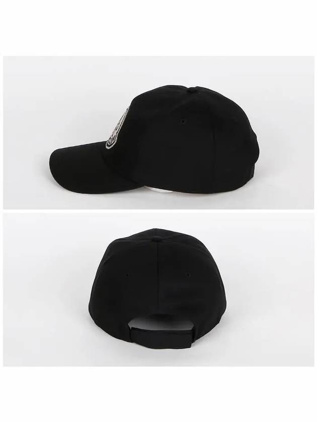 Logo Patch Ball Cap Black - MONCLER - BALAAN 4