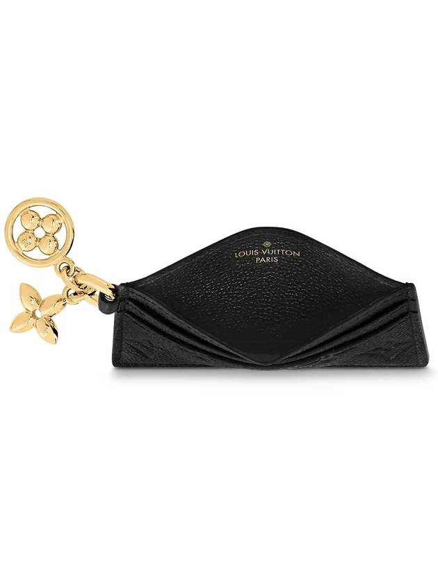 LV Charm Monogram Empreinte Leather Card Wallet Black - LOUIS VUITTON - BALAAN 4