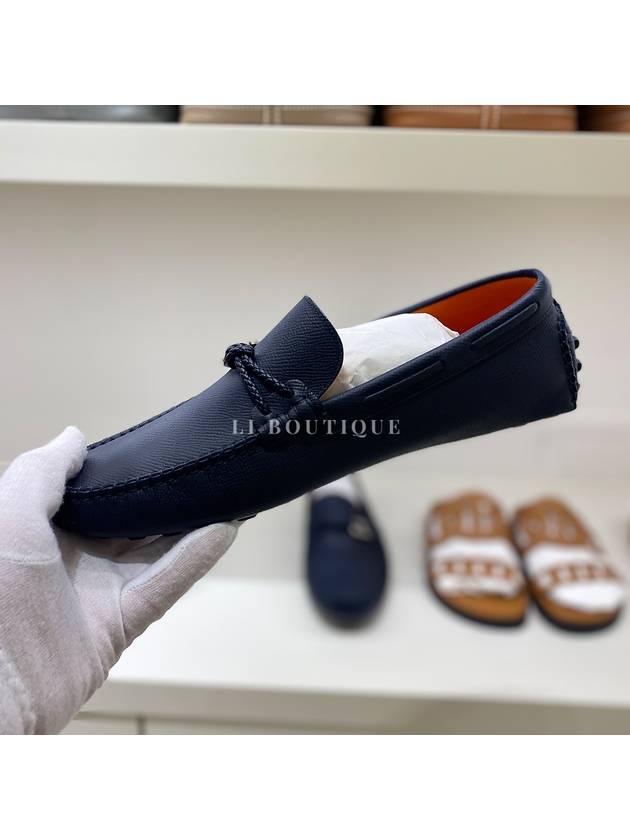 Alessandro Men s Loafers Navy H241838Z - HERMES - BALAAN 4