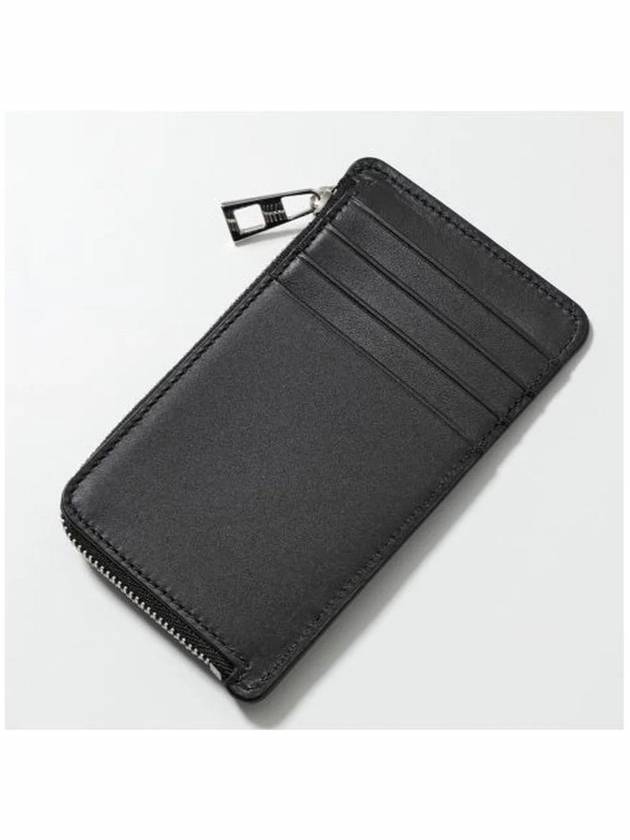 Logo Satin Calfskin Coin Card Wallet Black - LOEWE - BALAAN 4