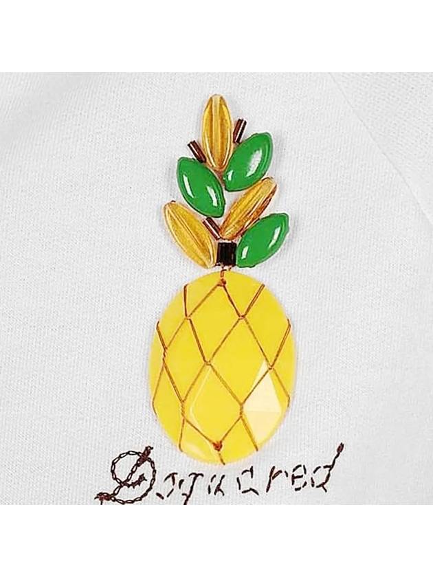 12th Anniversary Pineapple Hooded HalfZip Up TShirt 72GC0302 010 - DSQUARED2 - BALAAN 4