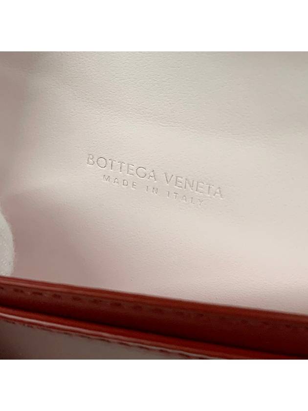 Bottega Veneta Cassette Business Card Case Dark Red Bliss Washed 651396VCQC96342 - BOTTEGA VENETA - BALAAN 11