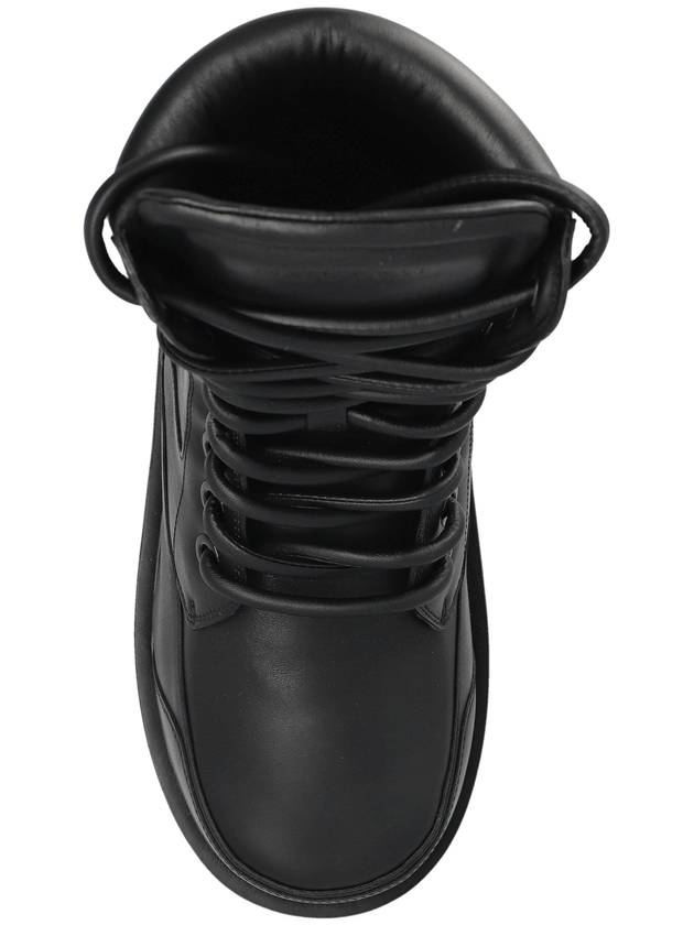 Alexander McQueen Leather Wedge Ankle Boots, Women's, Black - ALEXANDER MCQUEEN - BALAAN 6