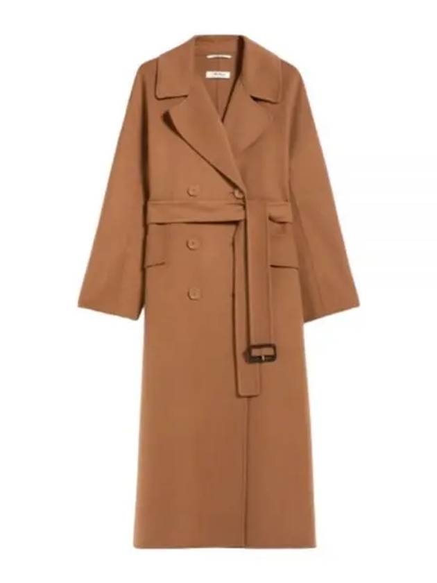 Women's Eric Belt Wool Double Coat Brown - MAX MARA - BALAAN 2