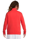 Sportswear Club Brushed Half Zip Up Sweatshirt Red - NIKE - BALAAN 3