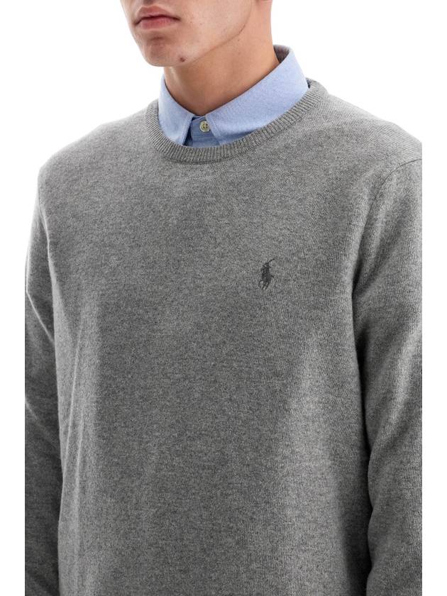 Logo Basic Pullover Knit Top Grey - POLO RALPH LAUREN - BALAAN 5