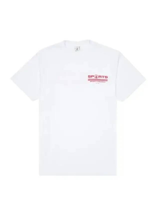 Sports Logo Short Sleeve T-Shirt White - SPORTY & RICH - BALAAN 1