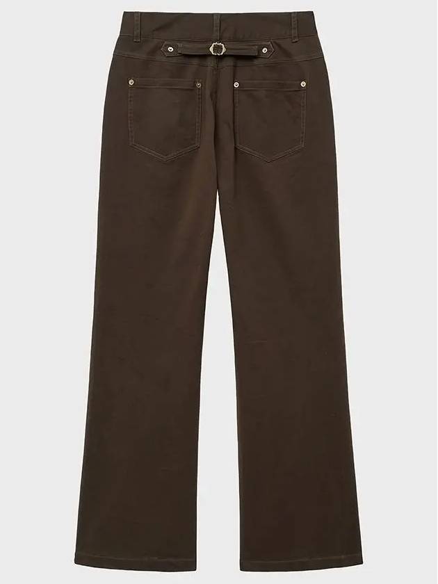 Moleskine Cinchback Flare Pants Brown - NOIRER - BALAAN 4