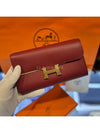 Constance long to go woc cross bag rouge grenat gold - HERMES - BALAAN 5